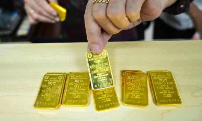Giá vàng SJC giảm mạnh 