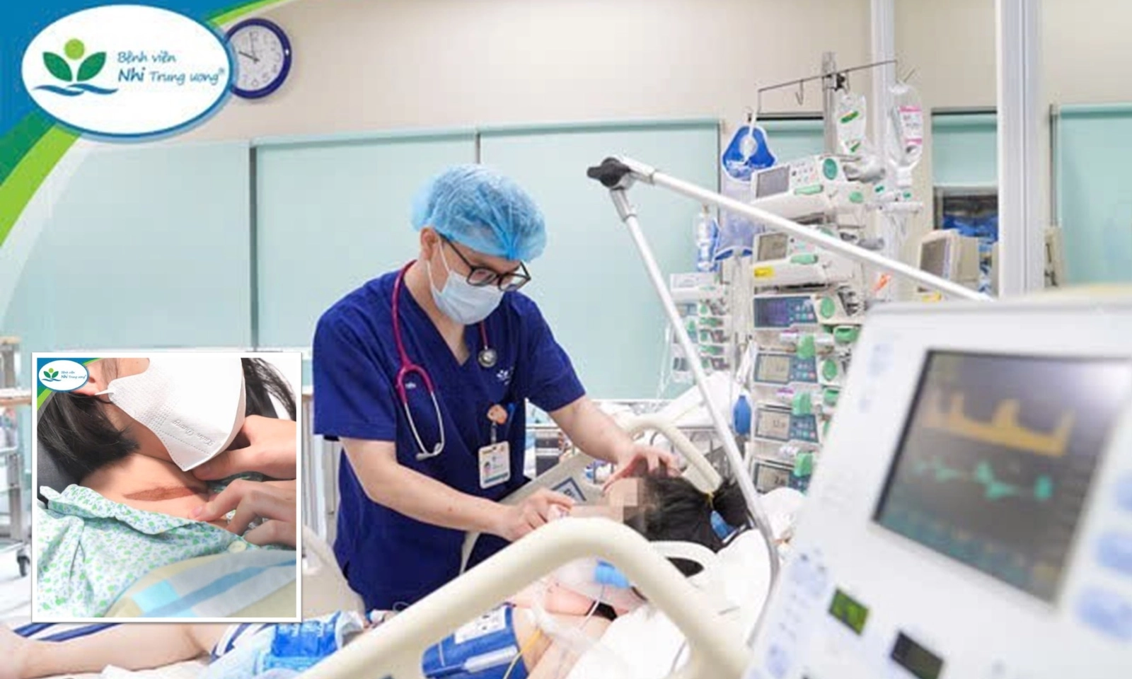 Cứu bé gái 11 tuổi bị cửa cuốn kẹp vào vùng cổ, ngừng tuần hoàn