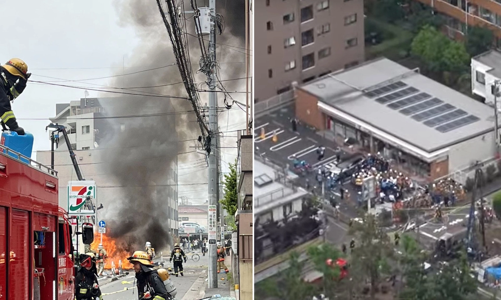 Nổ lớn tại công trường xây dựng ở Tokyo, 10 người bị thương