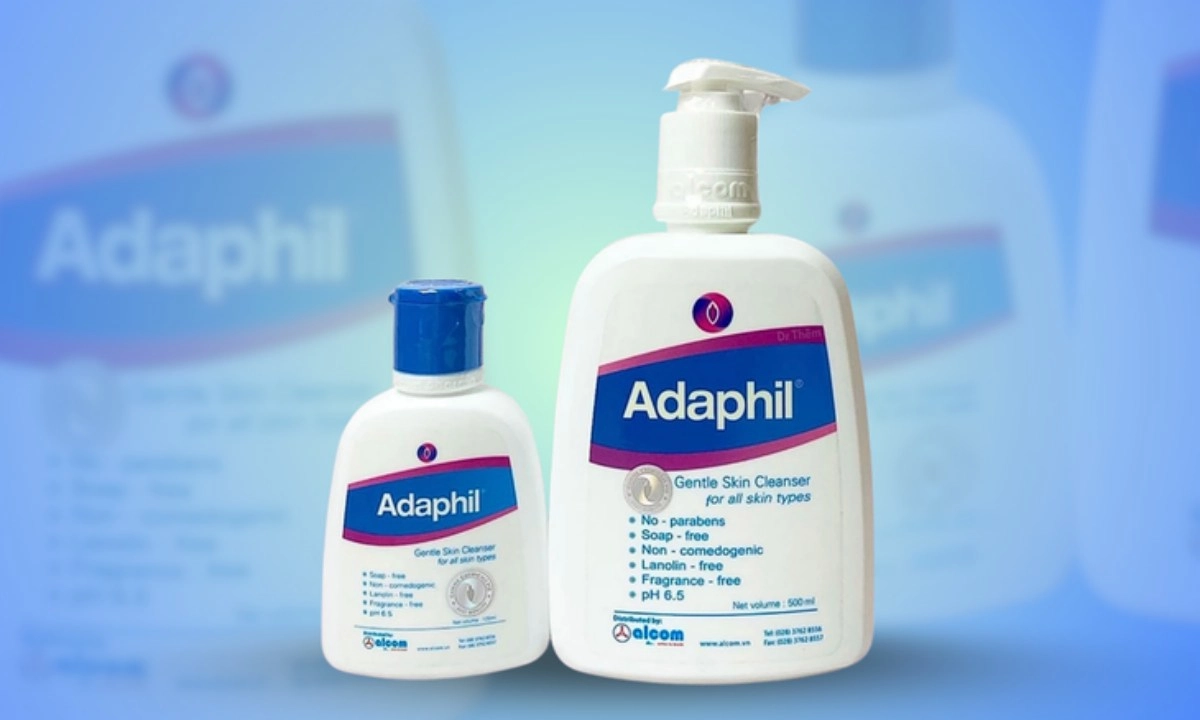 Thu hồi, tiêu hủy sữa rửa mặt Adaphil Gentle Skin Cleanser không đạt chất lượng