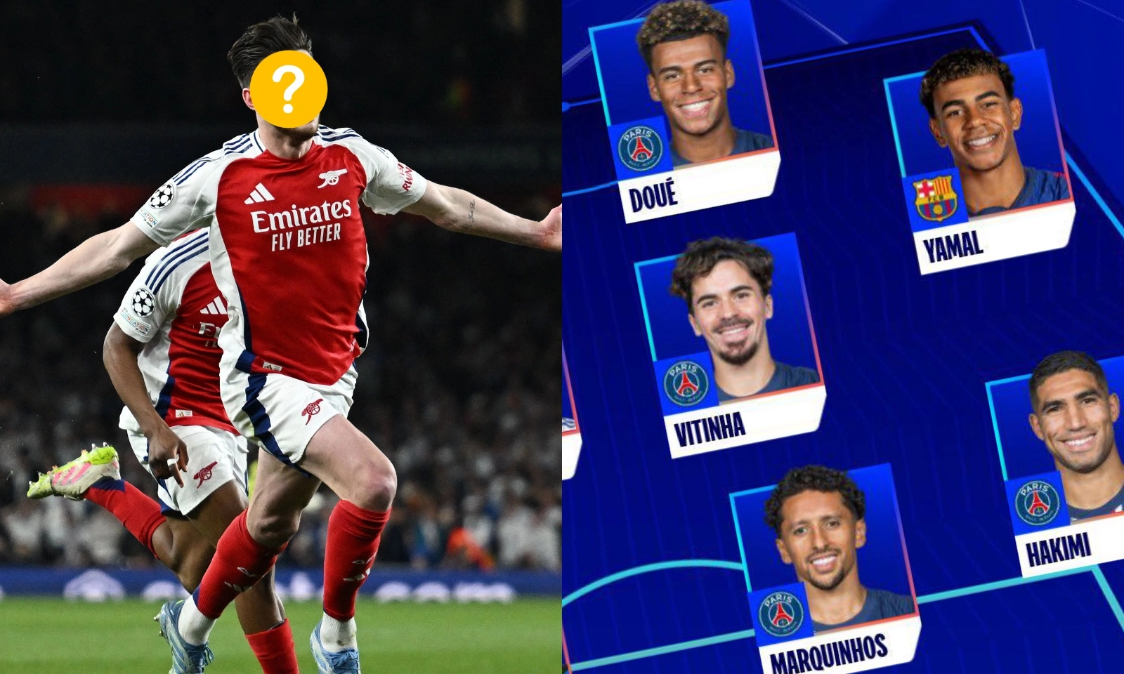 Đội hình tiêu biểu Champions League 2024-2025: Sao Arsenal gây tranh cãi | 