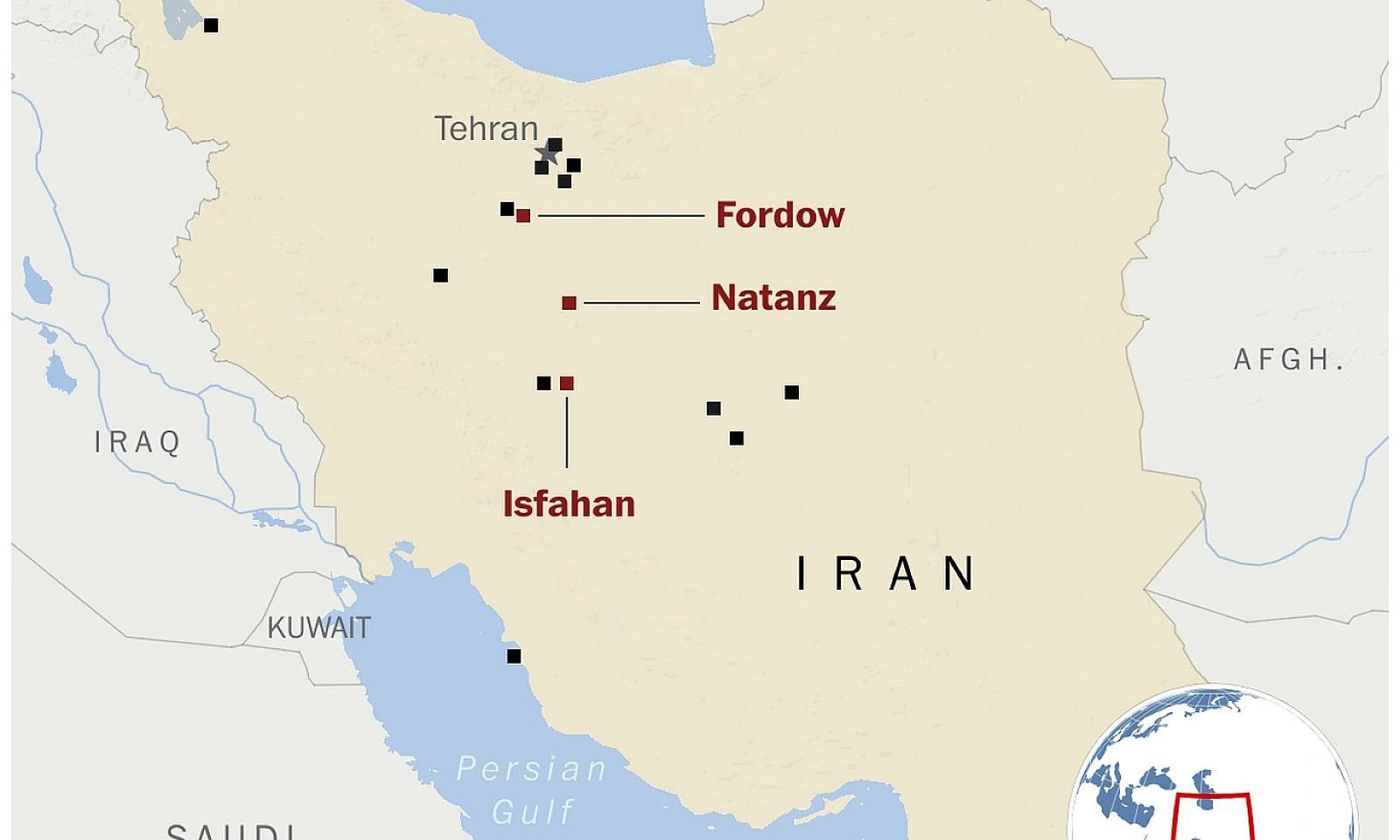 Mỹ không kích 3 cơ sở hạt nhân Iran 