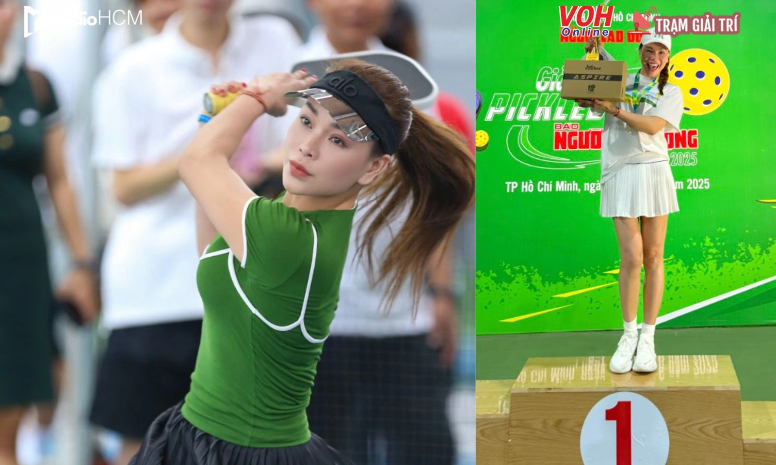Trà Ngọc Hằng “gây sốt” khi bất ngờ vô địch Pickleball
