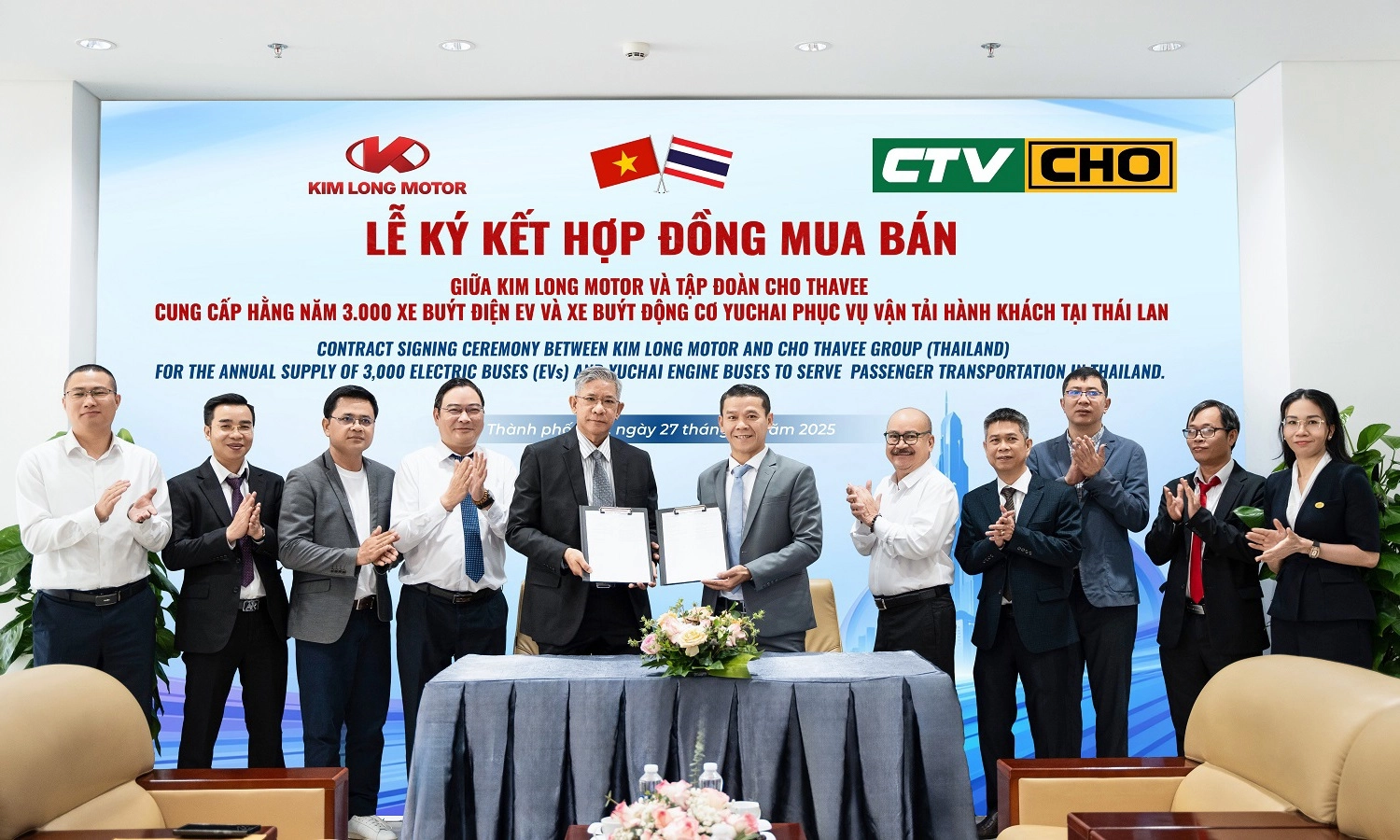 Xe buýt thương hiệu Việt sẽ có mặt tại thị trường Thái Lan