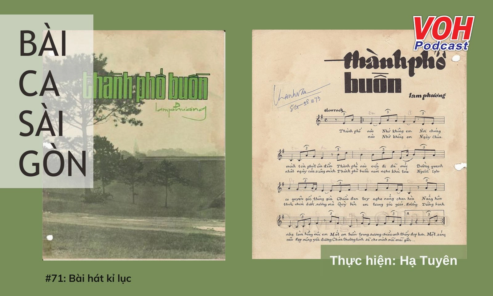 #71: Thành phố buồn - bài hát kỉ lục