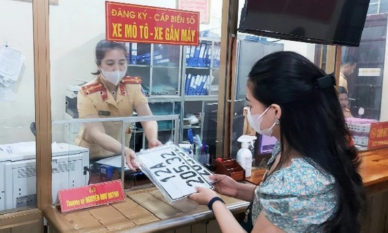 Người dân được chọn nơi làm thủ tục đăng ký xe trên toàn tỉnh, thành phố