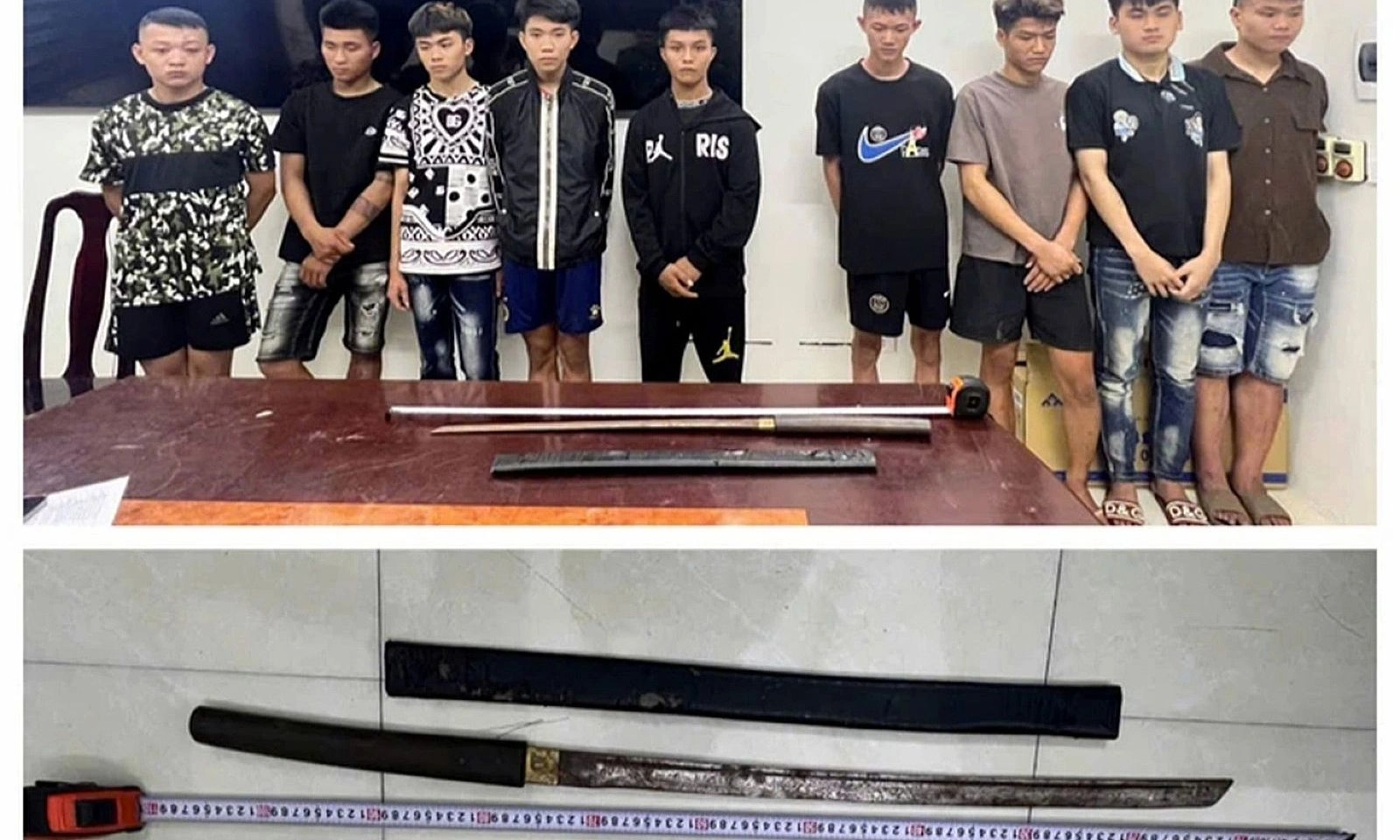 Thanh Hóa: Nhóm thanh, thiếu niên mang kiếm đuổi đánh nhau trong đêm