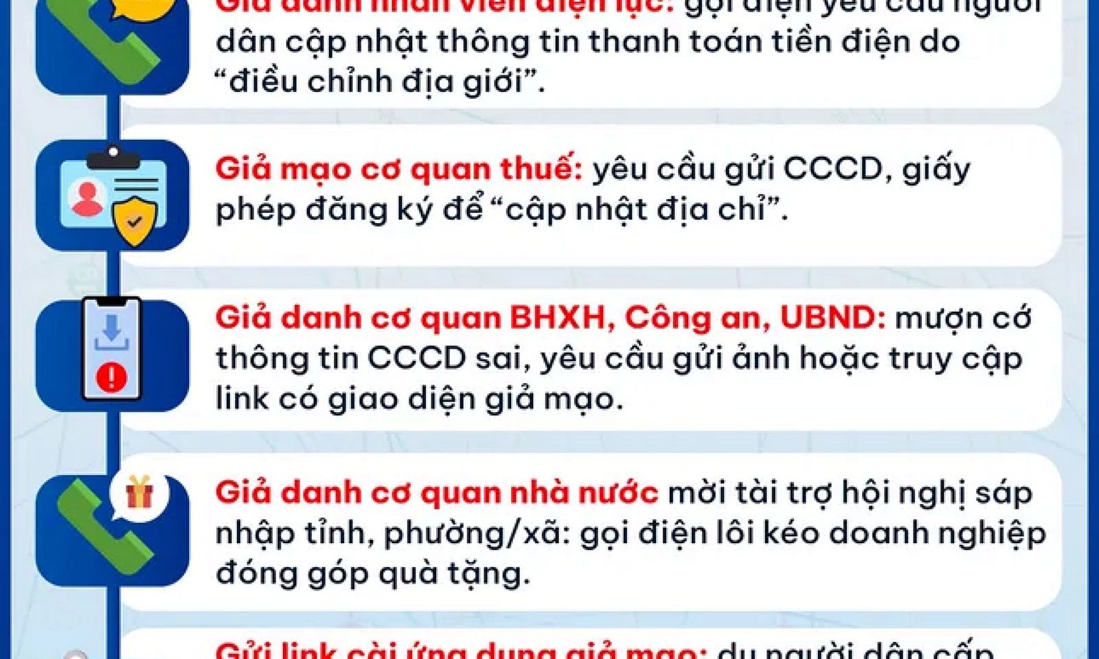 Cảnh báo thủ đoạn lừa đảo mới lợi dụng việc điều chỉnh địa giới hành chính