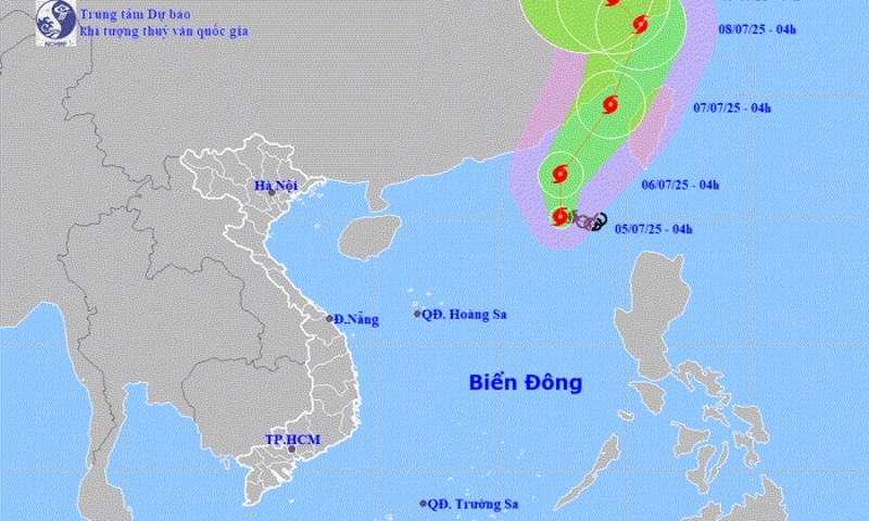 Bão số 2 giật cấp 10, biển động mạnh ở đông bắc Biển Đông