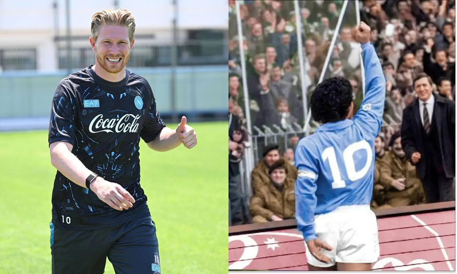 De Bruyne khoác số áo huyền thoại của Maradona tại Napoli