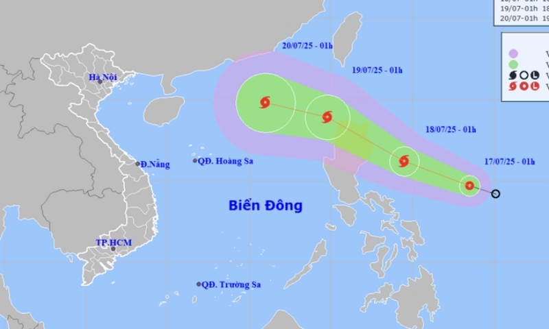 Biển Đông chuẩn bị đón bão số 3