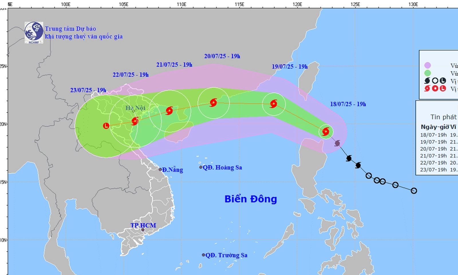 Bão WIPHA đang mạnh lên