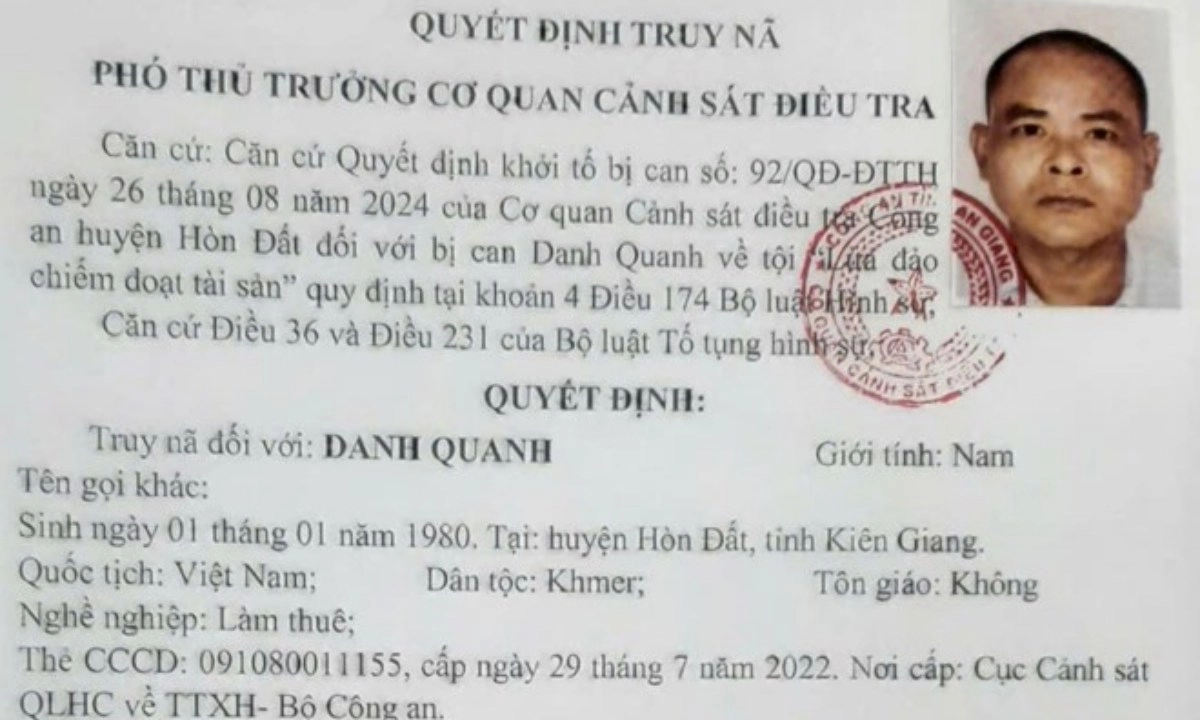 Truy nã bị can chiếm đoạt 5,7 tỉ đồng tiền cọc mua lúa