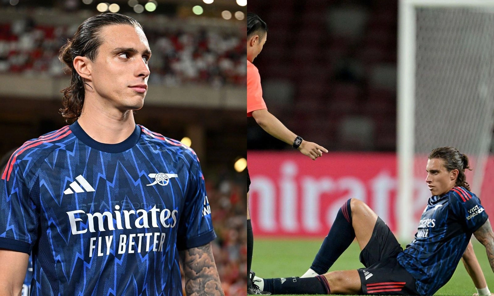 Hậu vệ Arsenal tái phát chấn thương trước thềm mùa giải mới