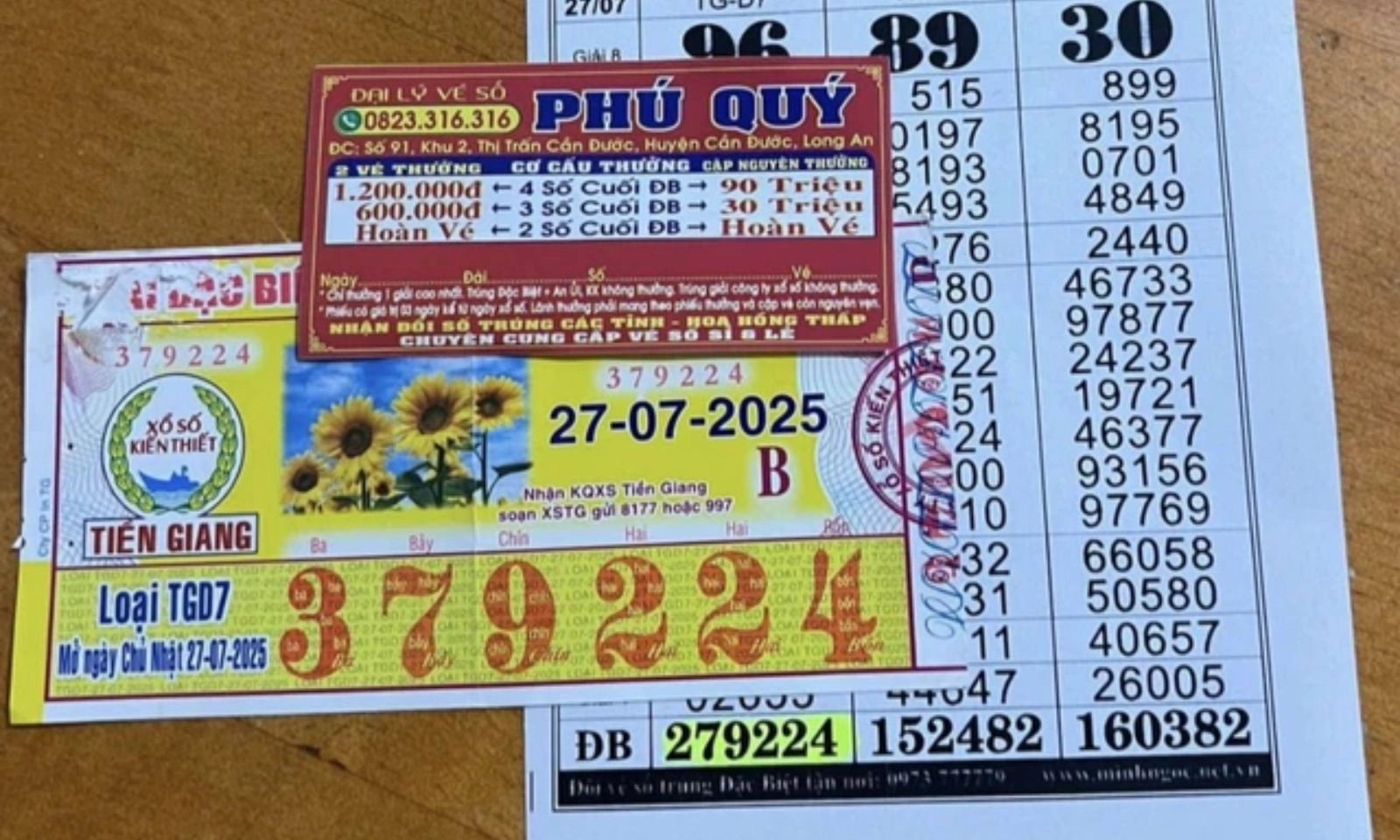 Đi cà phê được tặng vé số, người đàn ông bất ngờ trúng thưởng