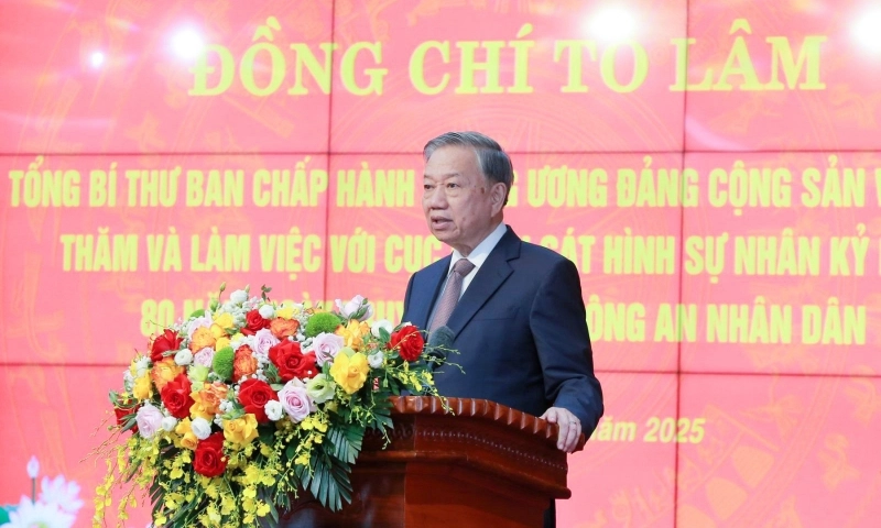 Tổng Bí thư Tô Lâm: Phòng chống tội phạm phải gắn với phát triển đất nước