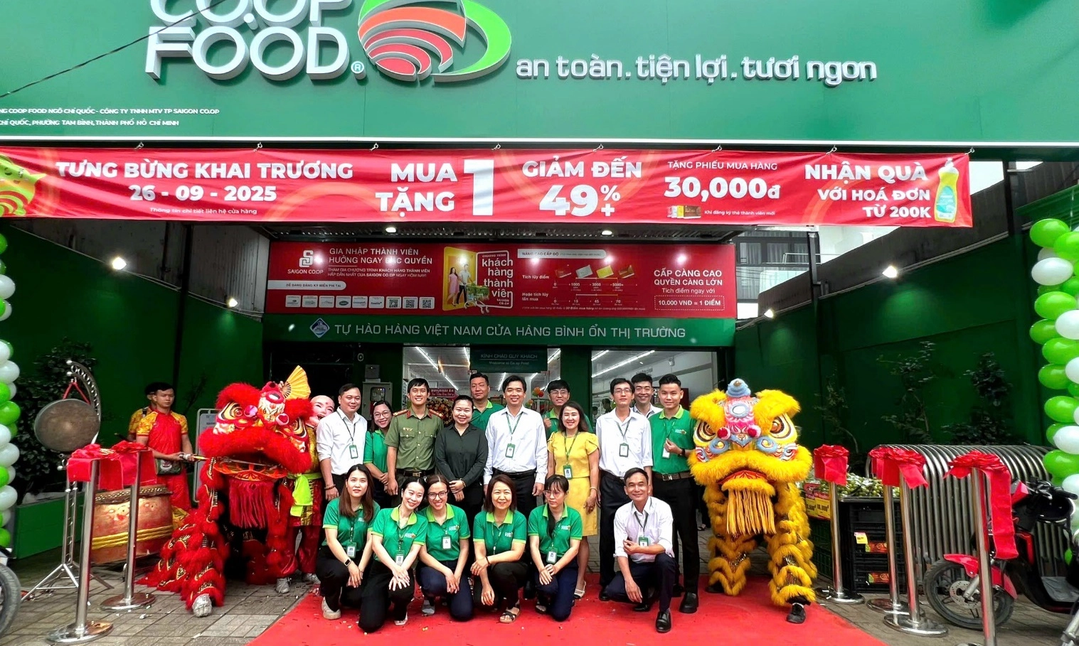 Đồng loạt khai trương 3 Co.op Food tại TPHCM