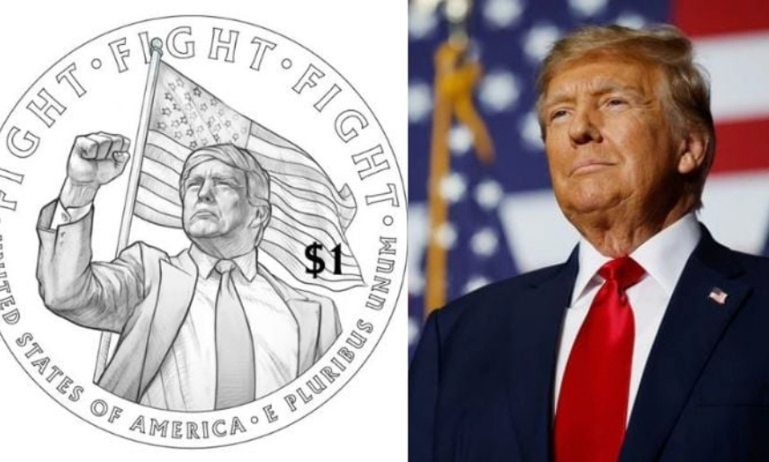 Mỹ xem xét phát hành đồng 1 USD in hình Trump nhân kỷ niệm 250 năm Ngày Độc lập