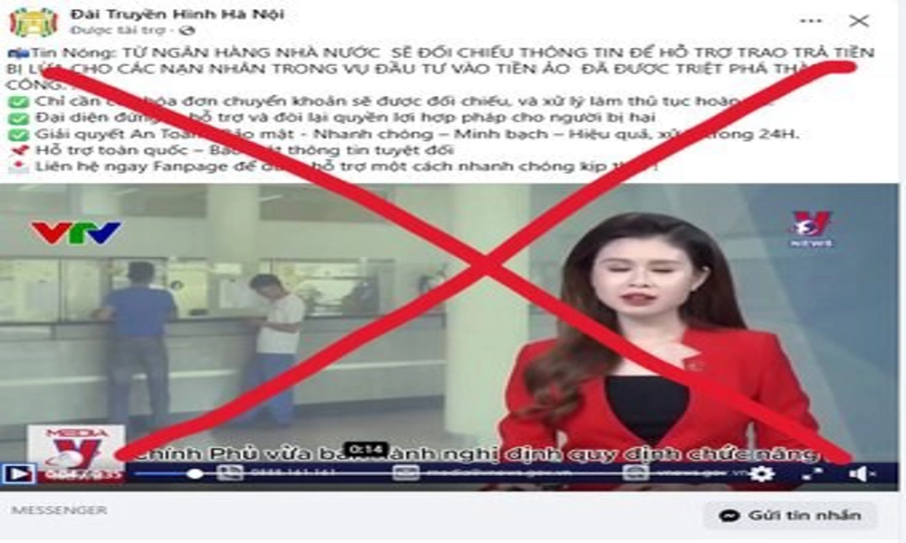 Mạo danh truyền hình quốc gia – chiêu trò mới của tội phạm công nghệ cao