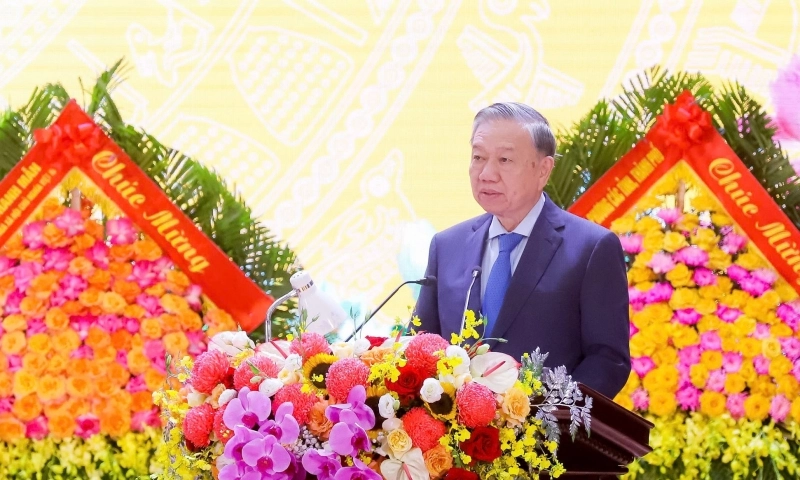 Tổng Bí thư Tô Lâm dự lễ kỷ niệm 80 năm Ngày truyền thống Quân khu 4