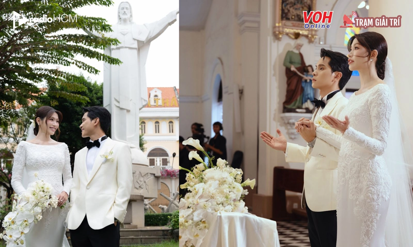 Á hậu Quỳnh Châu cùng chồng doanh nhân tổ chức đám cưới thật xúc động