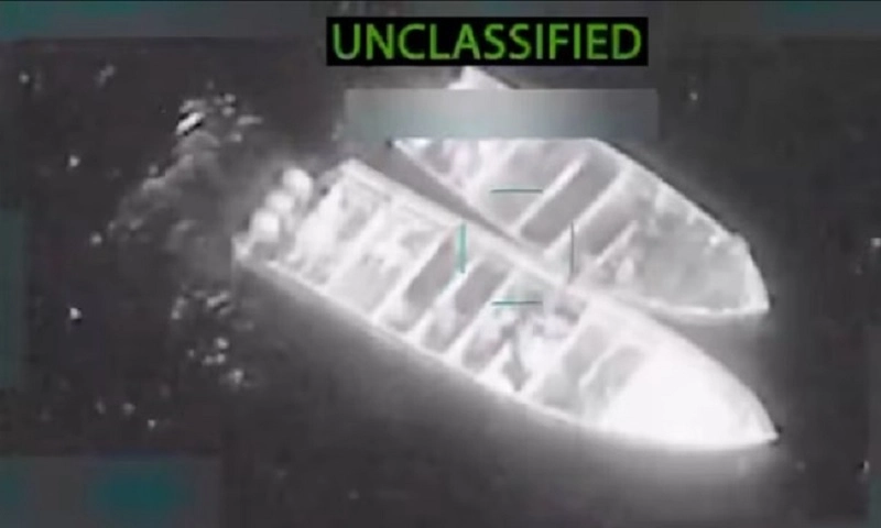 Mỹ không kích 4 con tàu nghi chở ma túy, 14 người thiệt mạng