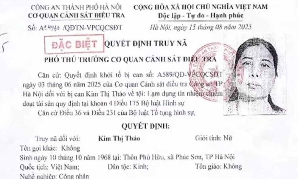 Truy nã đối tượng chiếm đoạt 1,5 tỉ đồng tiền hụi