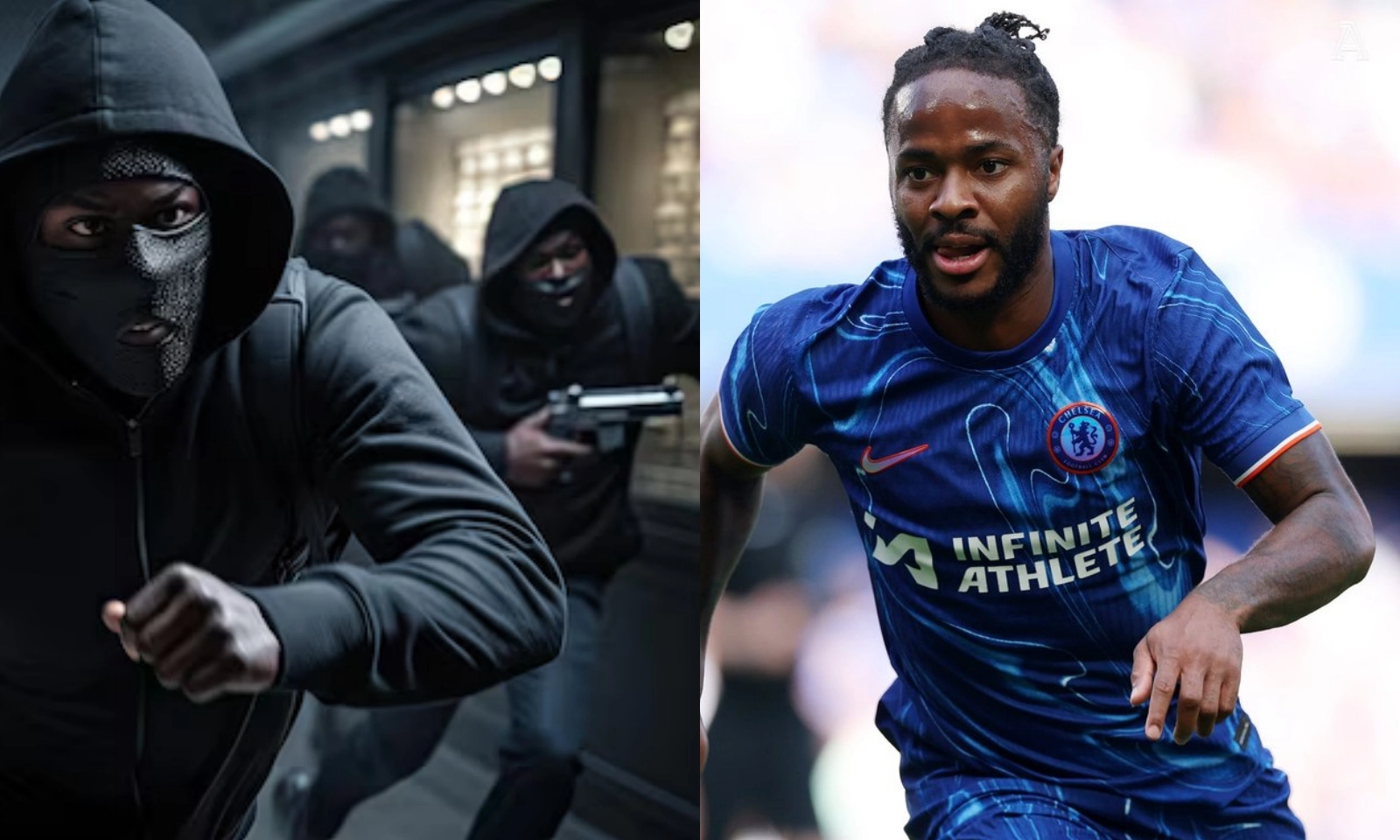 Sterling dũng cảm đuổi băng cướp cầm dao khỏi nhà 