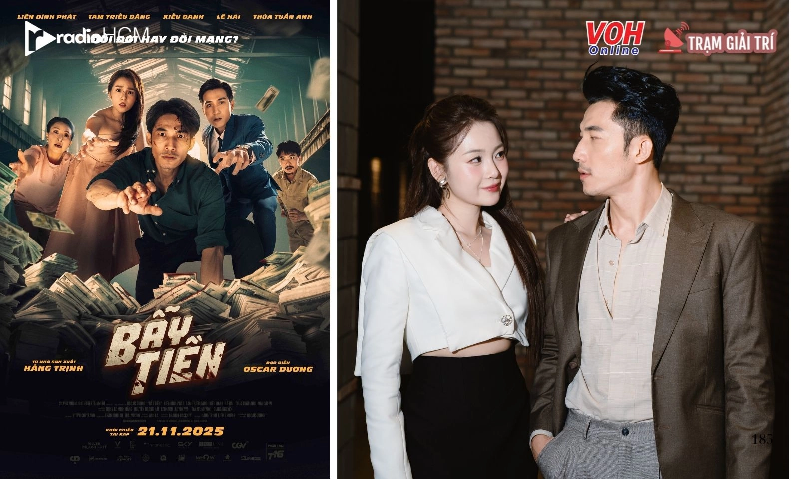 Liên Bỉnh Phát và Lê Tam Triều Dâng lên tiengf về tin đồn phim giả tình thật trong Bẫy Tiền