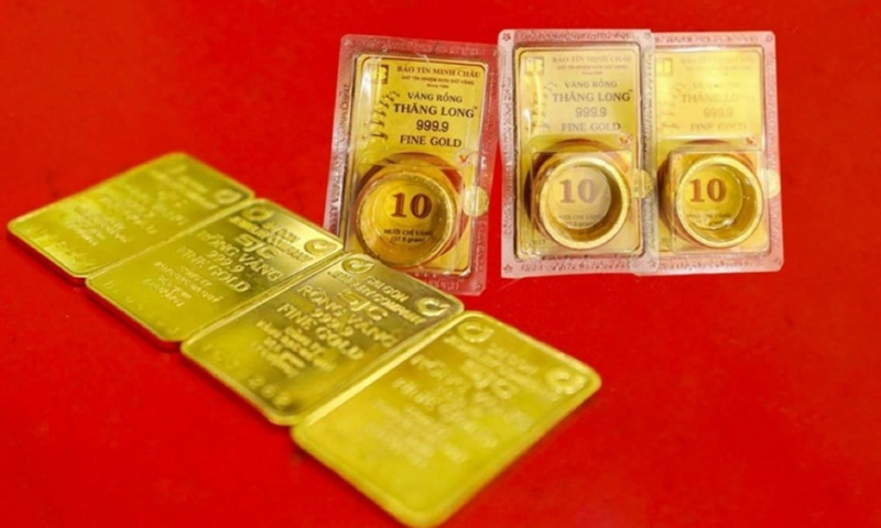 Giá vàng trong nước đồng loạt giảm