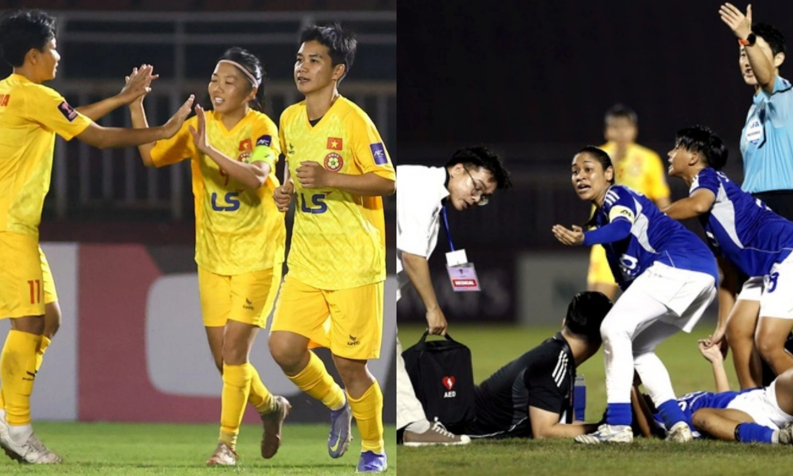 Cầu thủ 15 tuổi bất tỉnh ngày CLB TPHCM vào Tứ kết AFC Champions League nữ