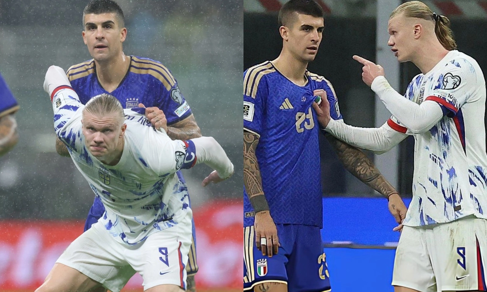 Haaland tố tuyển thủ Ý sờ mó bộ phận nhạy cảm