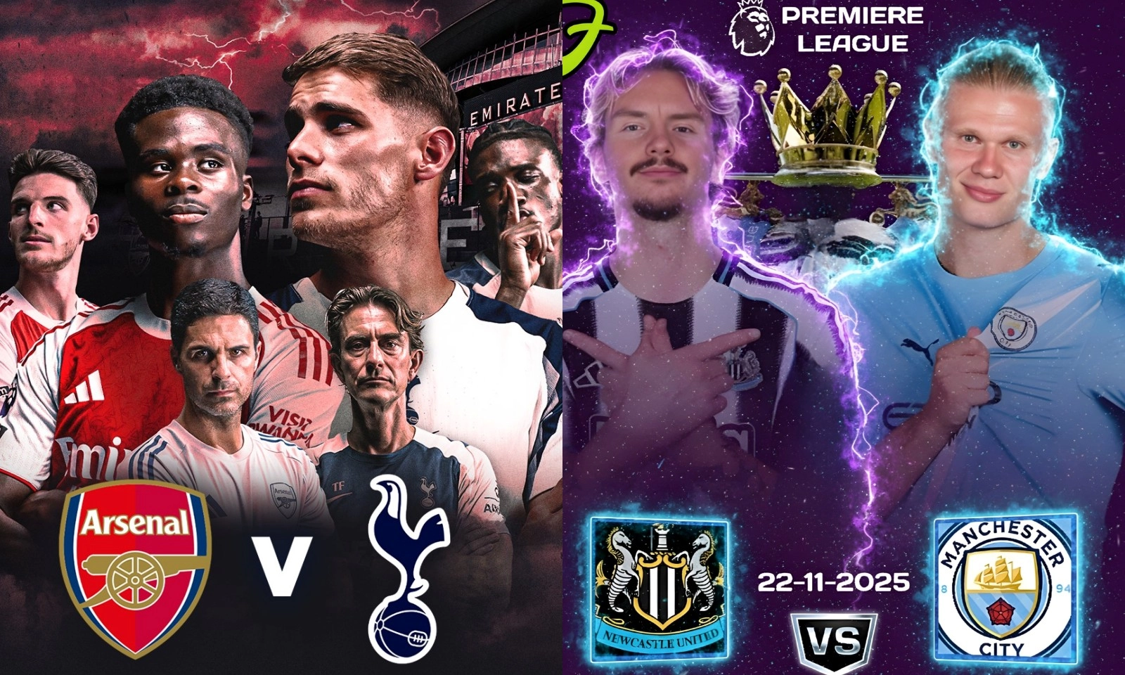 Lịch thi đấu Ngoại hạng Anh vòng 12: Arsenal vs Tottenham | Newcastle vs Man City