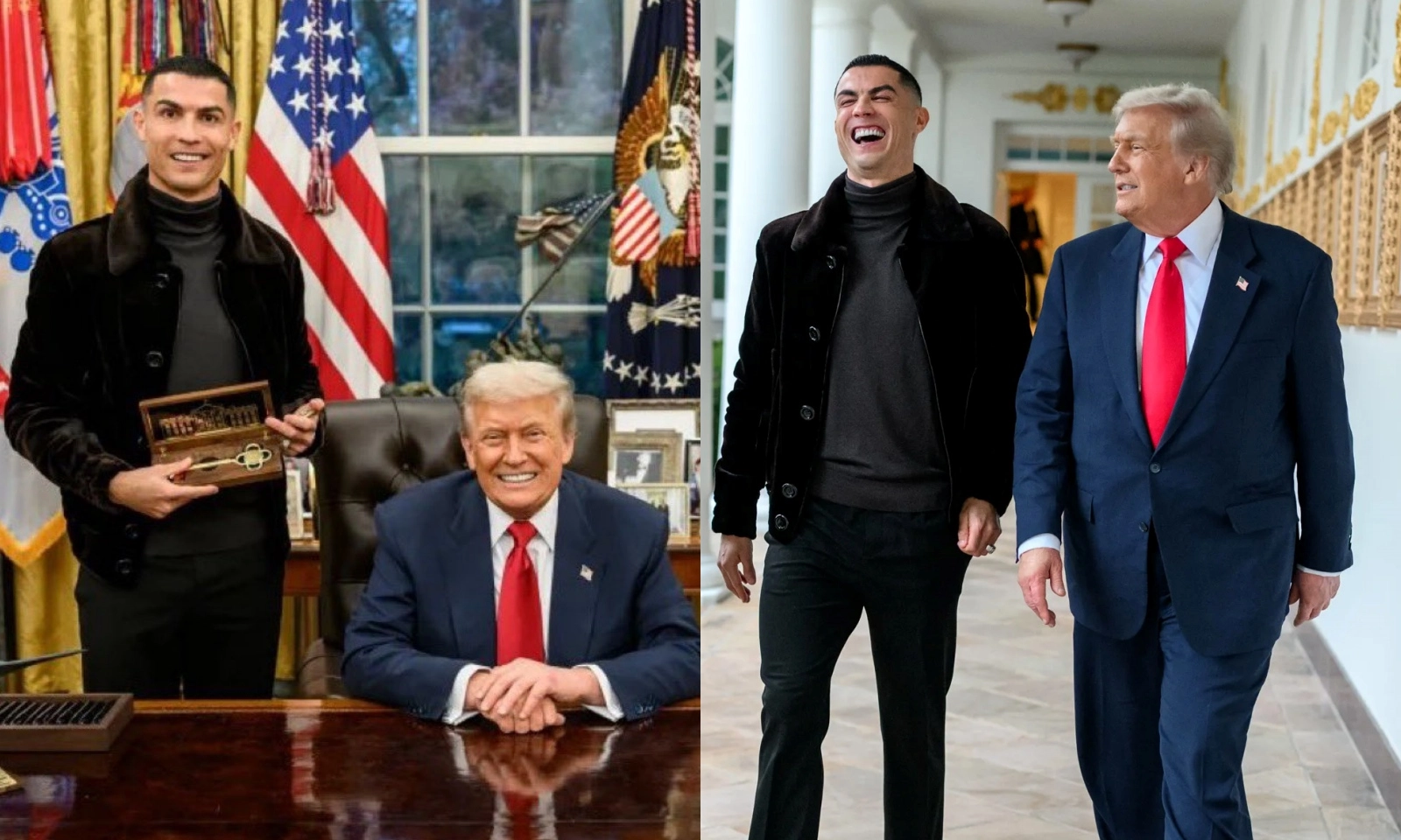 Ronaldo được Tổng thống Trump tặng món quà quý giá đáp lễ