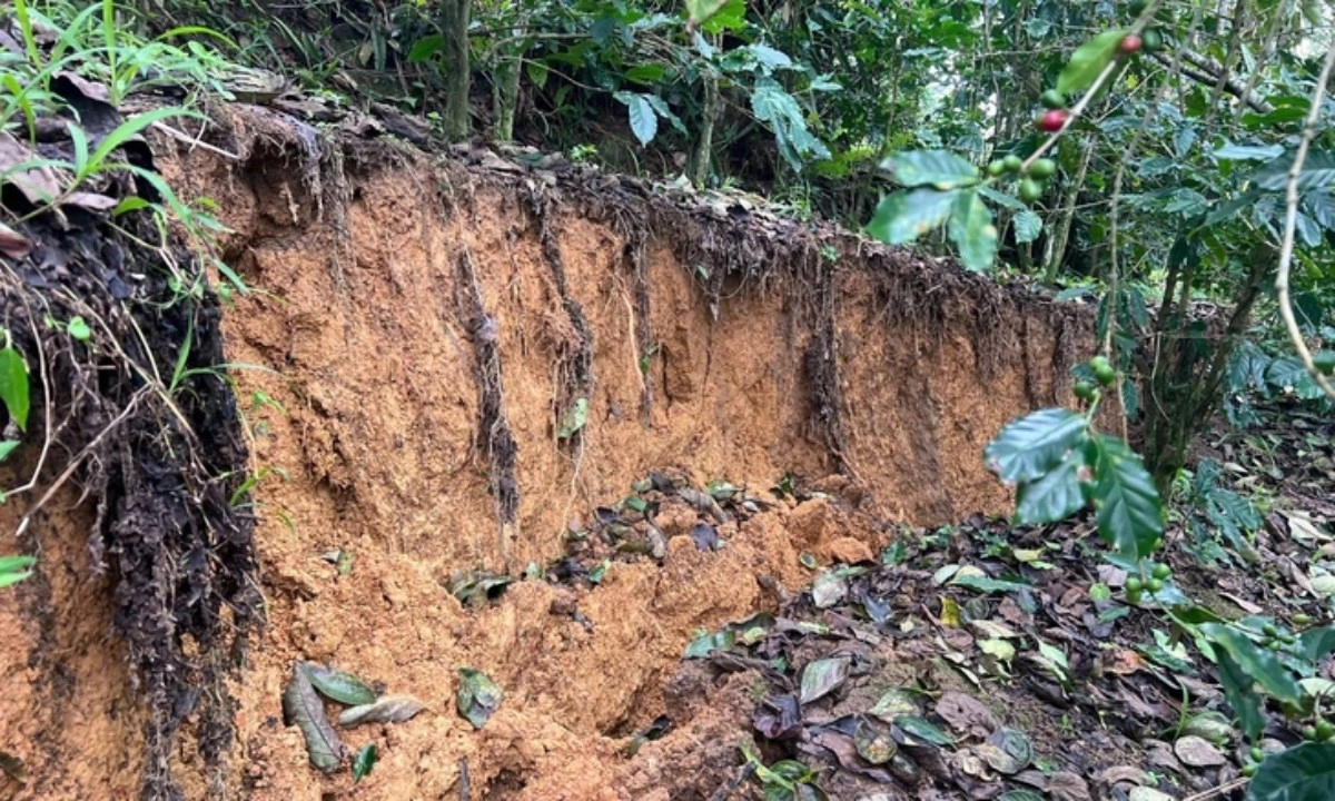 Rãnh nứt dài 100m xuất hiện gần hồ thủy điện Đa Nhim, Lâm Đồng di dời khẩn