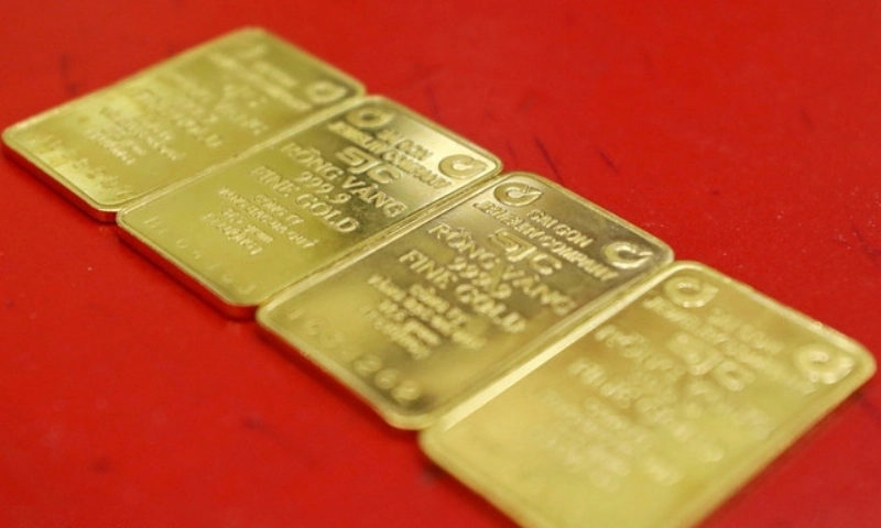 Giá vàng trong nước tiếp tục tăng mạnh