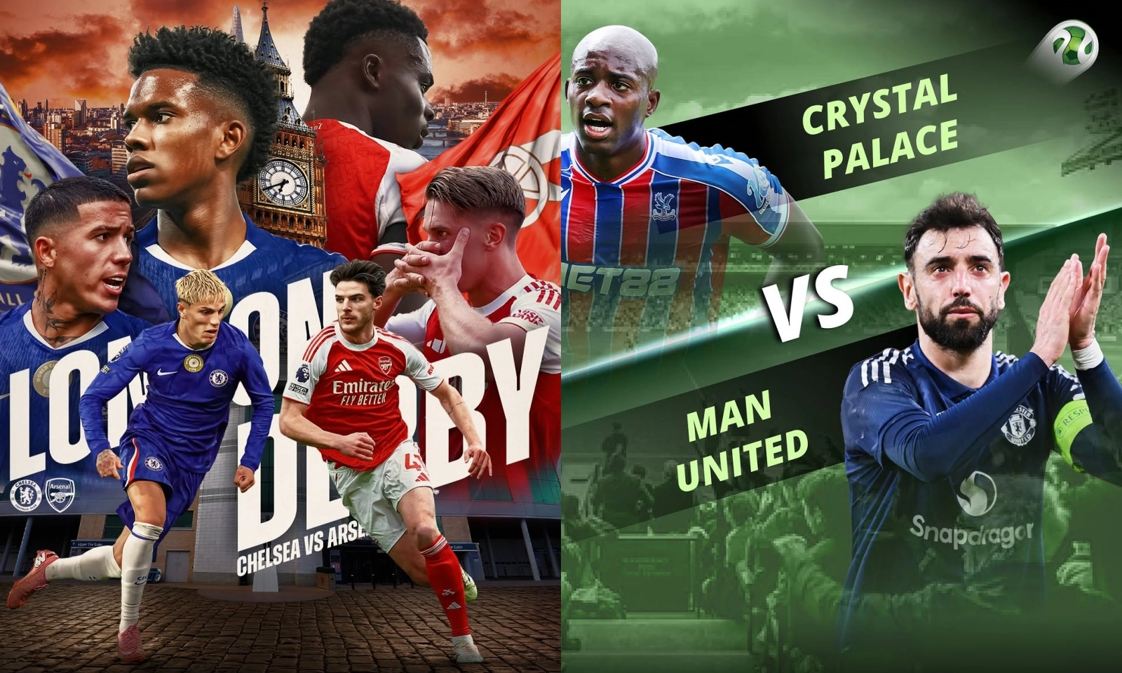 Lịch thi đấu Ngoại hạng Anh vòng 13: Chelsea vs Arsenal | Crystal Palace vs MU