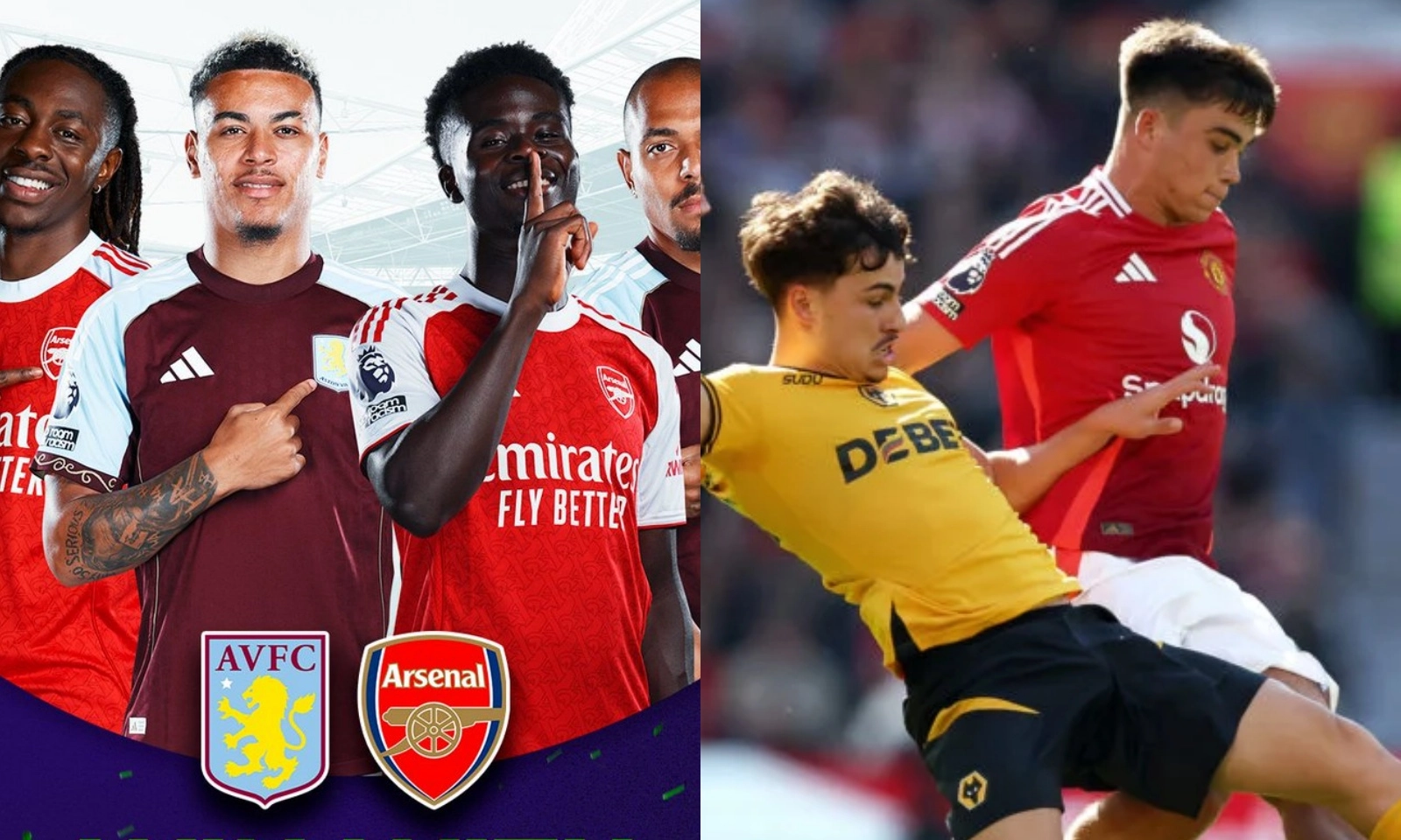 Lịch thi đấu Ngoại hạng Anh vòng 15: Aston Villa vs Arsenal | Wolves vs MU