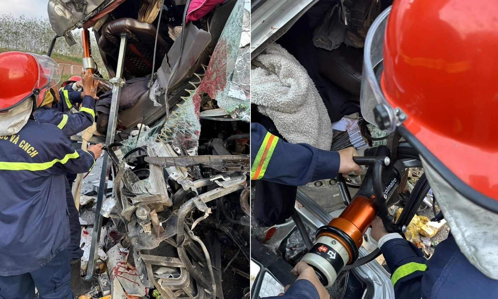 Cứu nhiều người bị nạn trong vụ tai nạn giao thông trên cao tốc Bắc – Nam