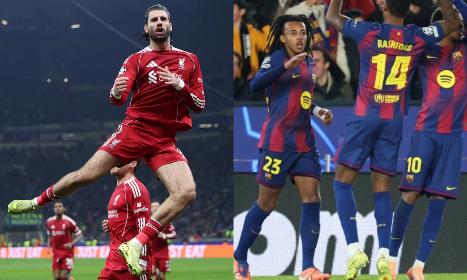 Kết quả Champions League hôm nay: Liverpool đối lập Chelsea | Rashford giúp Barca ngược dòng