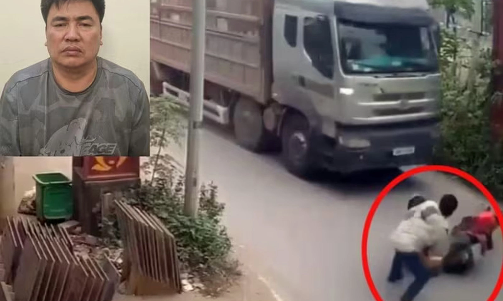 Vụ đẩy CSGT vào đầu xe tải, đối tượng từng nhiều lần chống đối lực lượng chức năng