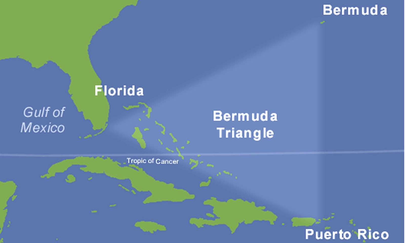 Phát hiện lớp đá dày 20km dưới Tam giác Bermuda