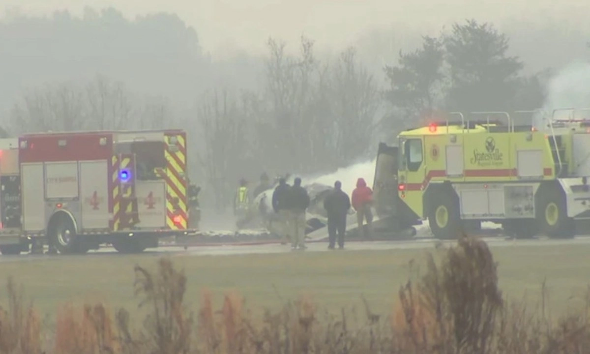 Rơi máy bay phản lực Cessna tại North Carolina