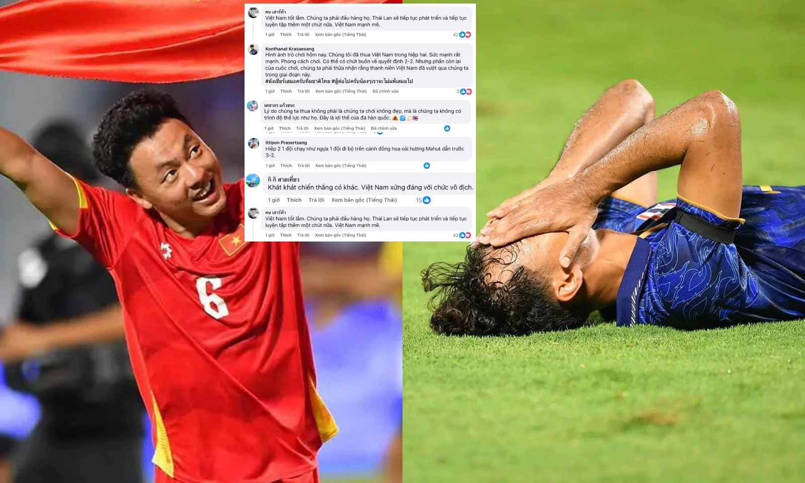 Fan Thái Lan đầu hàng U22 Việt Nam: Họ chạy còn chúng ta đi bộ trên sân