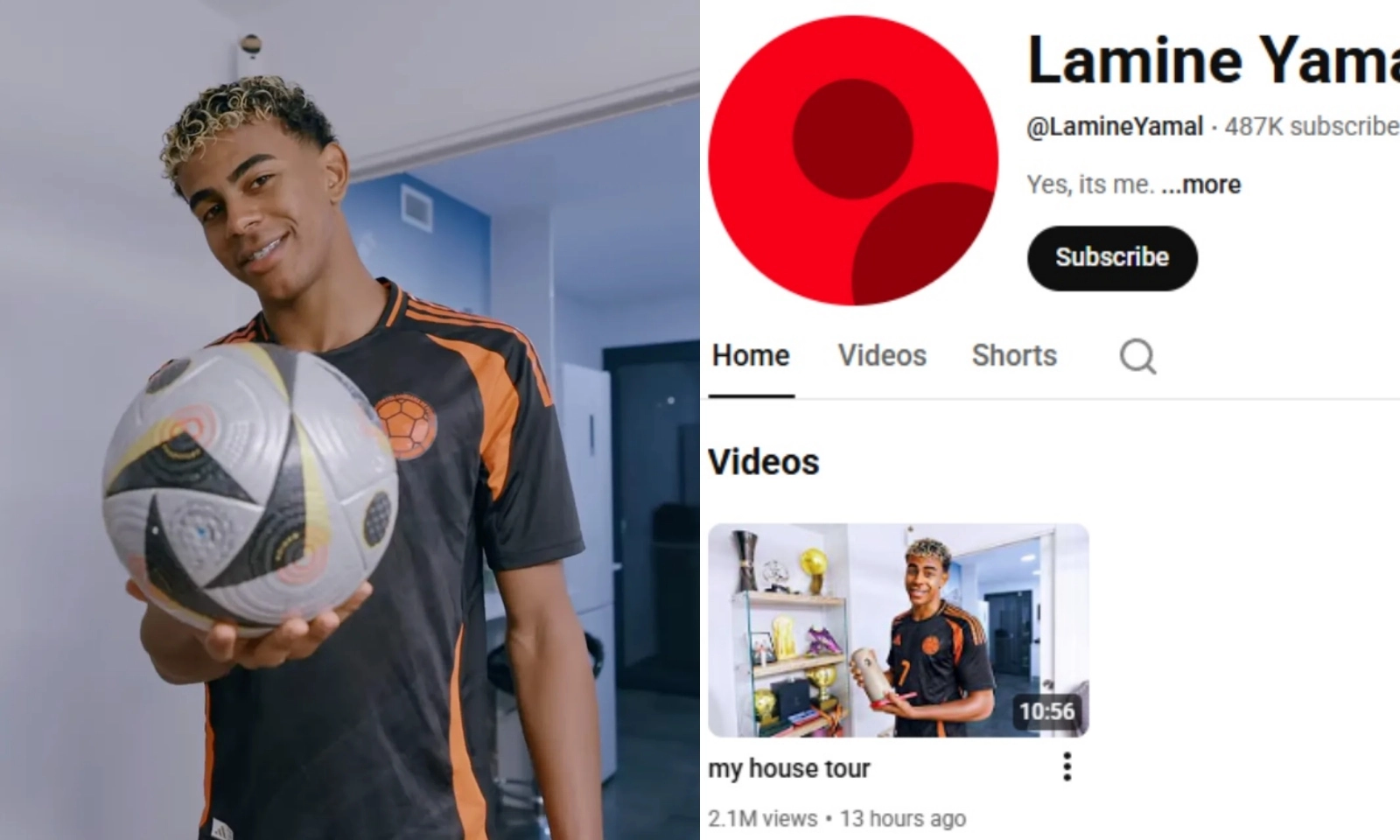 Yamal mặc áo đấu lạ lập kênh Youtube, tiết lộ lý do không thể có bạn gái