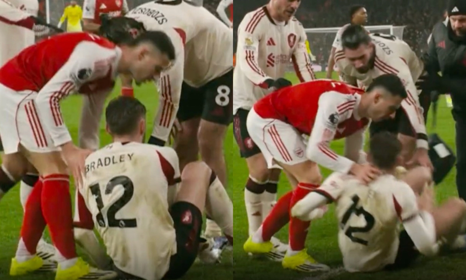 Martinelli hối lỗi vì nghi oan, xô sao Liverpool phải rời sân trên cáng 