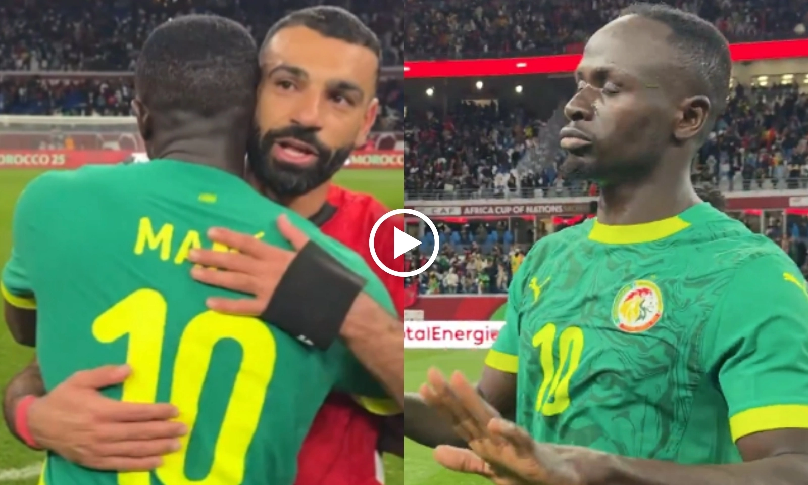 VIDEO: Salah ôm Mane nói lời cuối cùng sau khi tuyển Ai Cập bị Senegal loại 