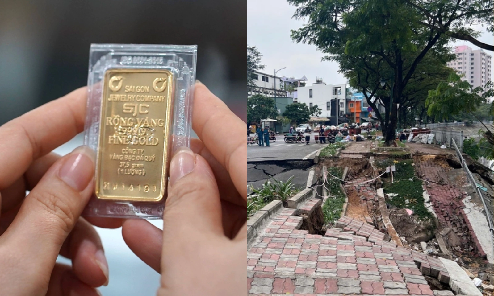 Điểm tin trưa 18/01: Giá vàng lập đỉnh mới | Tìm nguyên nhân mảng đường lớn sụt xuống tại TPHCM