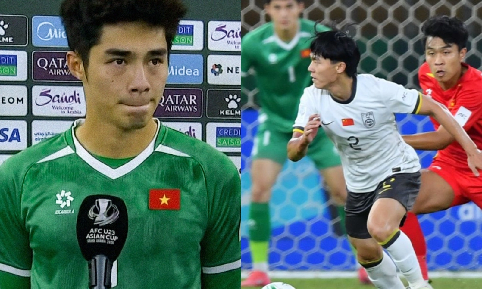 Trung Kiên rưng rưng ngấn lệ vì thất bại của U23 Việt Nam