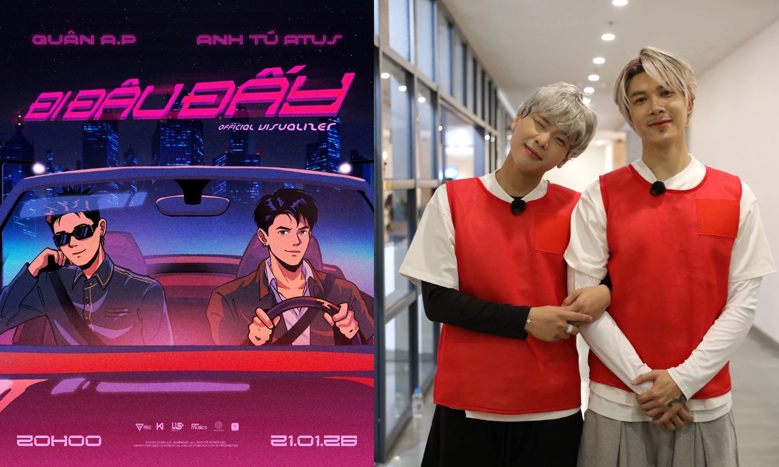 Quân A.P bắt tay Anh Tú Atus mở màn làng nhạc 2026